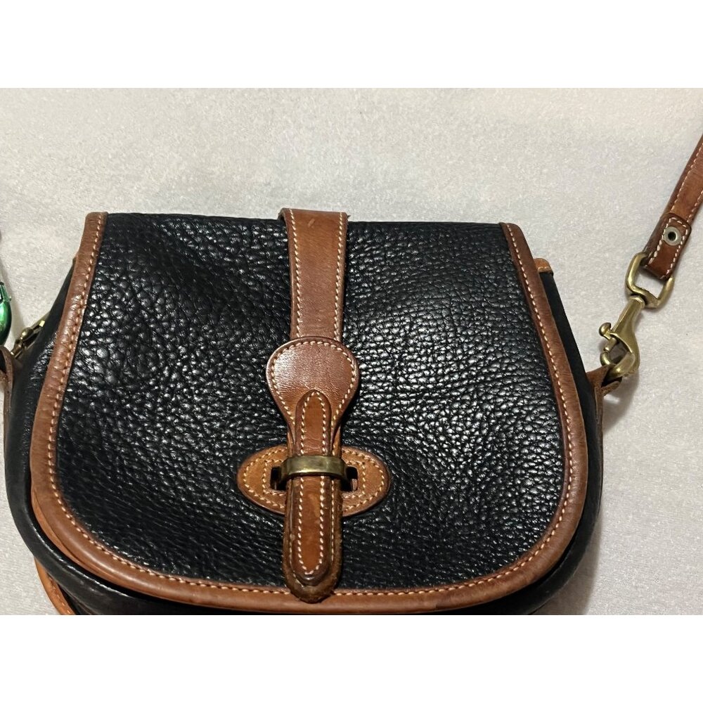 *vintage* Dooney & Bourke All Weather Leather (AWL) Over & Under Tack Bag
